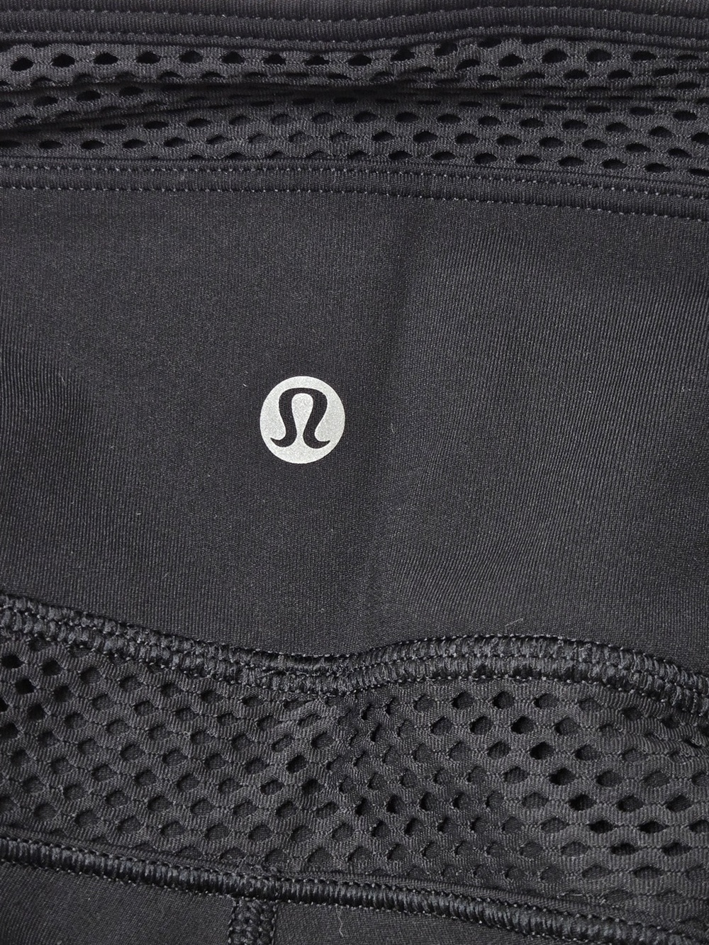 LULULEMON High Rise Black Mesh Leggings 28” Length 9012 - Picture 6 of 8